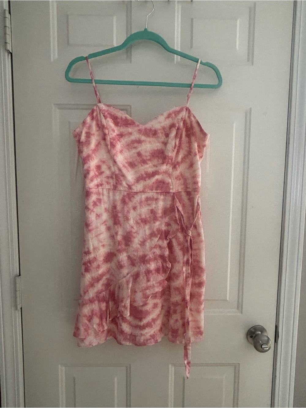 City Studio Pink Tie-Dye Mini Dress